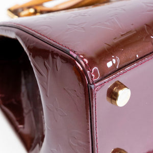 LOUIS VUITTON VERNIS BREA MM BAG MONOGRAM PATENT AMARANTE GHW