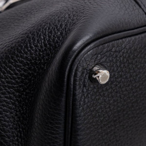 HERMES PICOTIN 18 LOCK BAG BLACK SHW STAMP C