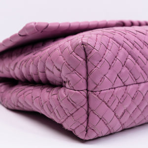 BOTTEGA VENETA OLIMPIA BAG LAVENDER PURPLE BLACK HARDWARE