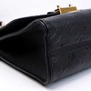 LOUIS VUITTON SAINT SULPICE PM SHOULDER BAG BLACK MONOGRAM EMPREINTE LEATHER GHW