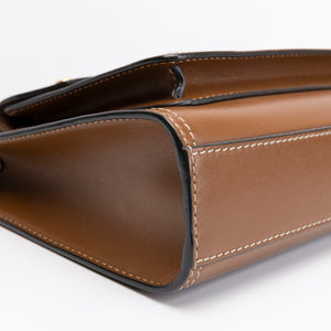BURBERRY MINI POCKET BAG BROWN CALFSKIN GHW