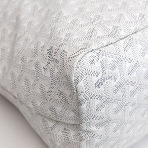 GOYARD BOHEME HOBO BAG WHITE GOYARDINE CANVAS / CALFSKIN SHW