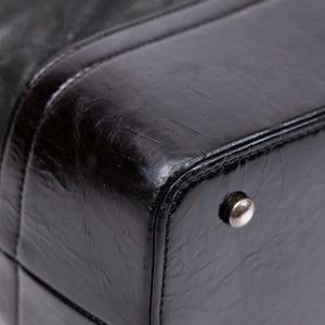 CHANEL LARGE QUILTED SHOULDER BAG CALFSKIN BLACK SHW