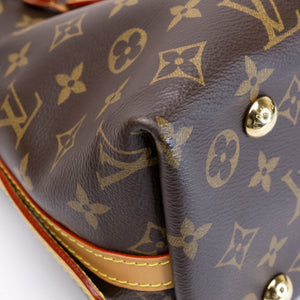 LOUIS VUITTON CARRYALL PM MONOGRAM CANVAS GHW (MICROCHIP)