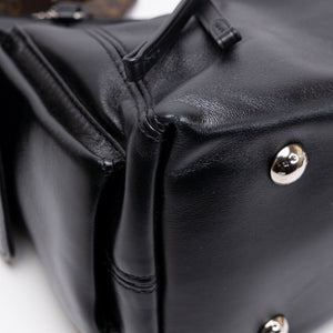 LOUIS VUITTON CARRYALL CARGO VIBE PM BLACK LAMBSKIN LEATHER SHW