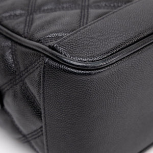 SAINT LAURENT 80'S VANITY BAG BLACK CALFSKIN GHW