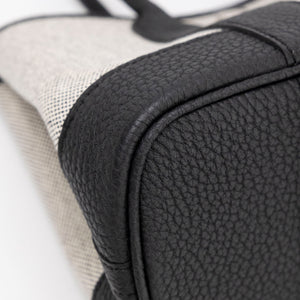 HERMES NEO GARDEN PARTY 23 CANVAS / NEGONDA ECRU-NOIR / NOIR SHW STAMP K
