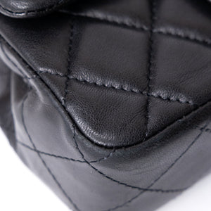CHANEL MINI CLASSIC FLAP LAMSKIN BLACK