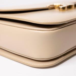 CELINE CLASSIQUE TRIOMPHE BAG SHINY CALFSKIN BEIGE GHW