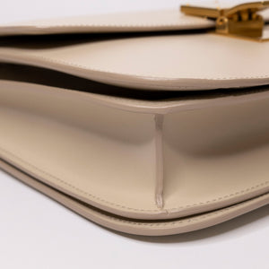 CELINE MEDIUM CLASSIC BOX BAG BEIGE CALFSKIN GHW