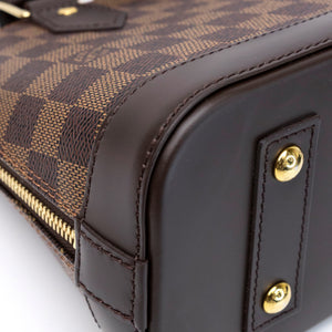 LOUIS VUITTON ALMA BB DAMIER EBENE CANVAS GHW
