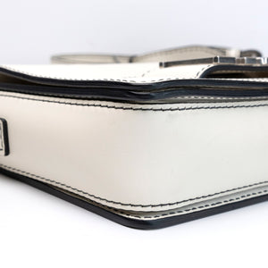 CHRISTIAN DIOR DIOR REVOLUTION FLAP BAG WHITE CALFSKIN SHW