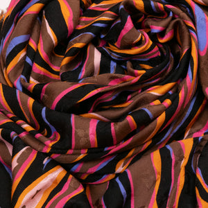 LOUIS VUITTON SILK WOOL ZEBRA SHAWL