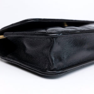 CHANEL DYNASTY FLAP PHONE HOLDER BLACK LAMBSKIN GHW