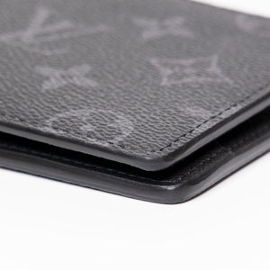 LOUIS VUITTON MULTIPLE WALLET BLACK & GREY MONOGRAM (MICROCHIP)