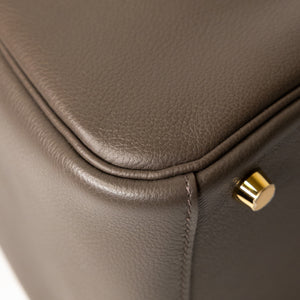 HERMES LINDY 26 EVERCOLOR GRIS ETAIN GHW STAMP Z