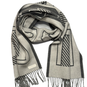 HERMES CASAQUE LETTRES AU CARRE MUFFLER 30*160CM