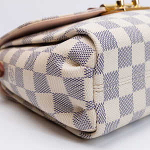 LOUIS VUITTON CROISETTE BAG DAMIER AZUR CANVAS GHW