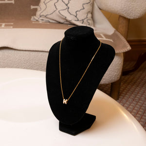HERMES MINI POP H NECKLACE ROSE DEAGEE GHW