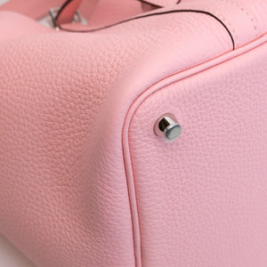 HERMES PICOTIN 18 LOCK BAG CLEMENCE 3Q ROSE SAKURA SHW STAMP W