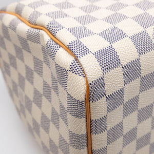 LOUIS VUITTON SPEEDY 30 DAMIER AZUR CANVAS HANDBAG GHW