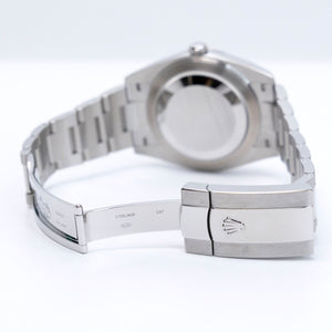 ROLEX DATEJUST 41 WHITE ROMAN DIAL FKUTED BEZEL