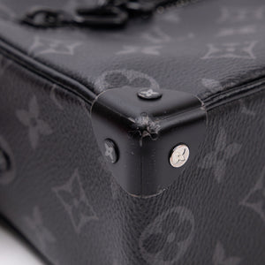 LOUIS VUITTON MINI SOFT TRUNK BLACK MONOGRAM ECLIPSE CANVAS BLACK HARDWARE
