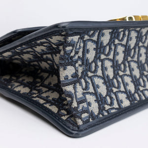 CHRISTIAN DIOR 30 MONTAIGNE EAST-WEST BAG WITH CHAIN OBLIQUE JACQUARD GHW