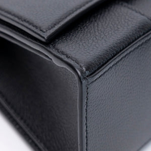 BALENCIAGA DOWNTOWN SHOULDER BAG BLACK CALFSKIN SHW