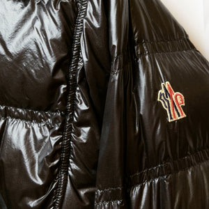 MONCLER GRENOBLE JOCELME CROPPED DOWN JACKET BLACK SIZE 2