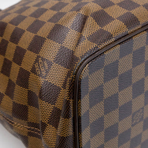 LOUIS VUITTON SALEYA TOTE BAG DAMIER EBENE CANVAS GHW