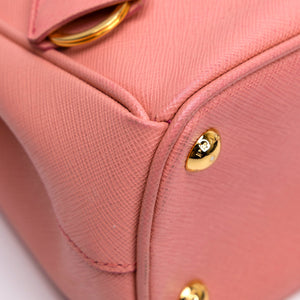 PRADA SAFFIANO SMALL TOTE BAG PINK GHW
