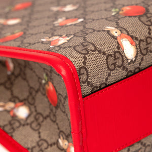 GUCCI GG SUPREME PETER RABBIT TOTE BAG CANVAS / LEATHER MULTICOLORED