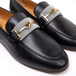 TOD'S BLACK LEATHER LOAFERS SIZE 37