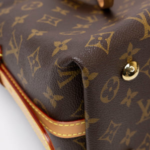 LOUIS VUITTON CARRYALL PM BROWN MONOGRAM CANVAS GHW (MICROCHIP)