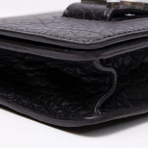 CHRISTIAN DIOR J'ADIOR FLAP BAG BLACK LAMBSKIN LEATHER SHW