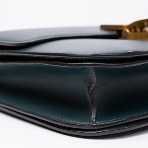 CELINE MEDIUM CLASSIC BOX BAG GOATSKIN AMAZON GREEN GHW