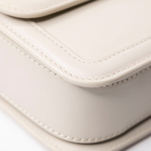 SAINT LAURENT SOLFERINO MEDIUM SATCHEL BAG WHITE CALFSKIN GHW