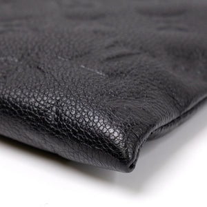 LOUIS VUITTON DAILY POUCH MONOGRAM EMPREINTE LEATHER BLACK GHW