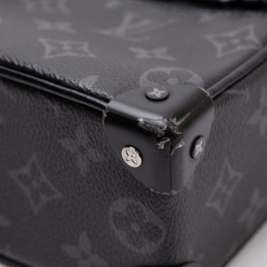 LOUIS VUITTON MINI SOFT TRUNK BLACK MONOGRAM ECLIPSE CANVAS BLACK HARDWARE