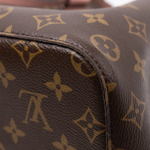 LOUIS VUITTON NEO NOE BROWN/ ROSE POUDRE MONOGRAM CANVAS GHW