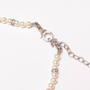 CHANEL 24K CC CLOVER PEARL NECKLACE