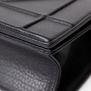 CHRISTIAN DIOR MEDIUM DIORAMA STUDDED BLACK CALFSKIN GHW