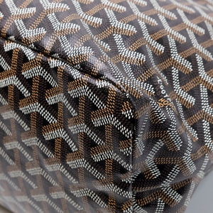 GOYARD BOHEME HOBO BAG BLACK CALFSKIN LEATHER CANVAS SHW