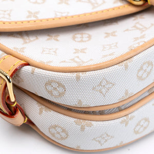 LOUIS VUITTON SAUMUR BB OTHER MONOGRAM CANVAS MASTIC CREAM GHW (MICROCHIP)