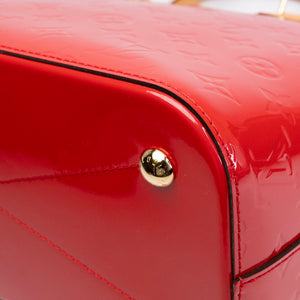 LOUIS VUITTON VERNIS MONTEBELLO MM BAG RED GHW