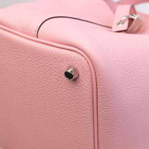 HERMES PICOTIN 18 LOCK BAG CLEMENCE 3Q ROSE SAKURA SHW STAMP W