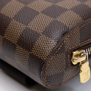 LOUIS VUITTON GERONIMOS BUM BAG BROWN DAMIER EBENE GHW