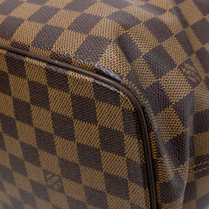 LOUIS VUITTON SALEYA TOTE BAG DAMIER EBENE CANVAS GHW