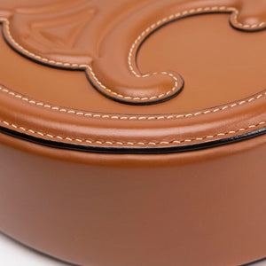 CELINE OVAL BAG TRIOMPHE SMOOTH CALFSKIN TAN GHW